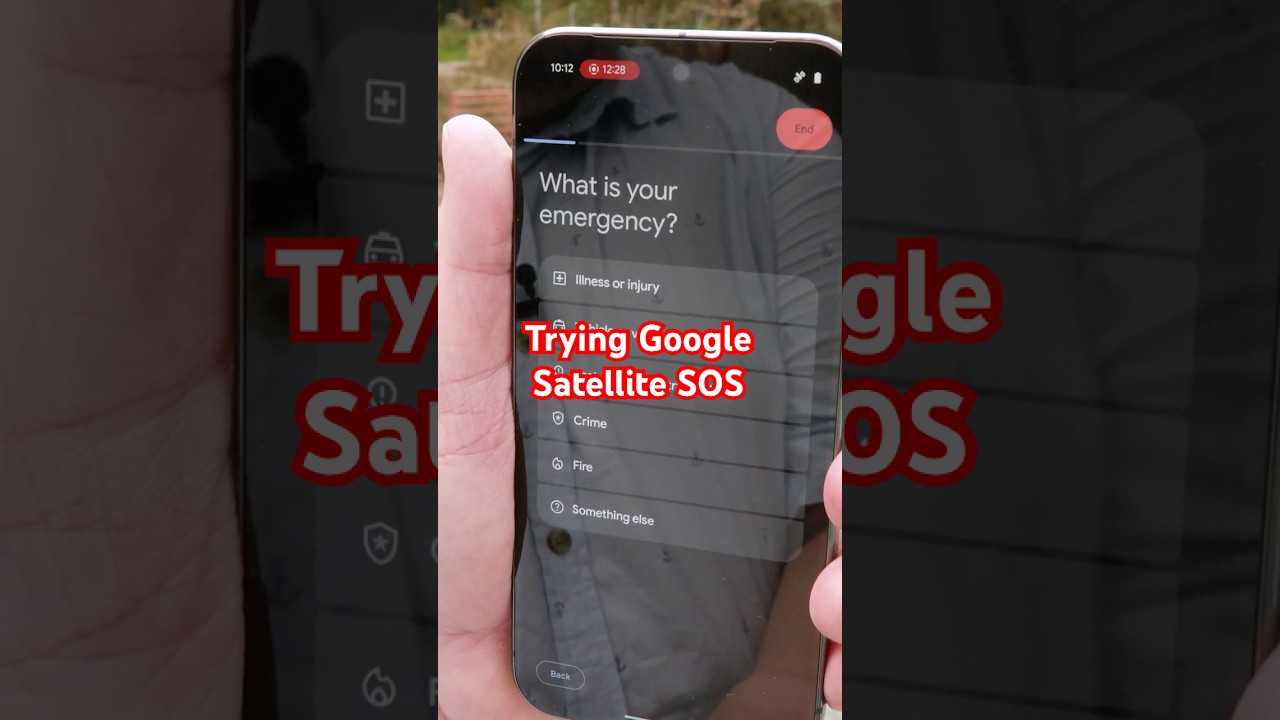 Testing Google Satellite SOS at Google's Campus