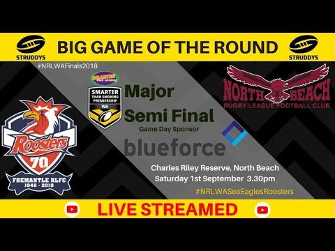 Smarter Than Smoking Premiership 2018 Major Semi Final - Sea Eagles v Roosters