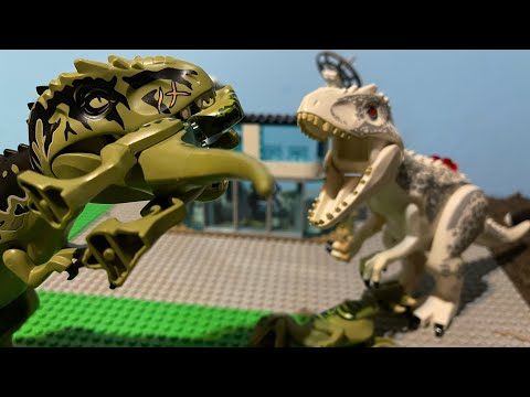 (Blood warning)Indom vs giga Jurassic battles #1