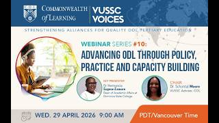 Advancing ODL Through Policy, Practice and Capacity Building