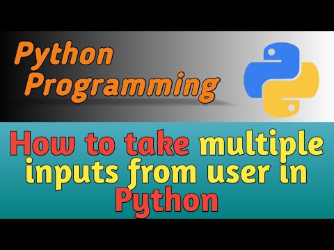 Multiple Inputs From User In Python