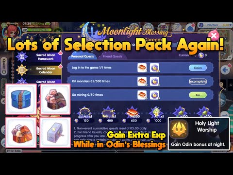 Moonlight Blessing Event Guide, OB Burn Extra EXP At Night [ROX]