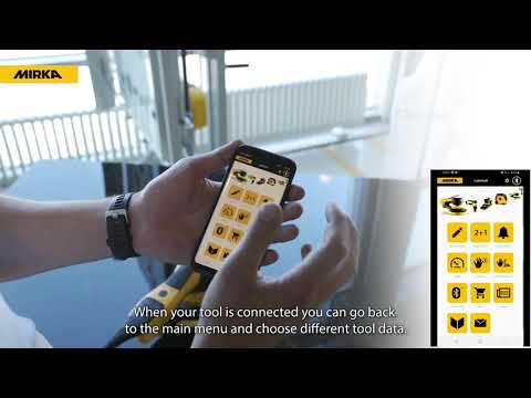 How to connect a Mirka® DEROS to BT and measure vibrations with myMirka
