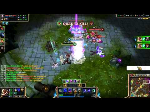 League of Legends: Corki (mid lane) Pentakill!