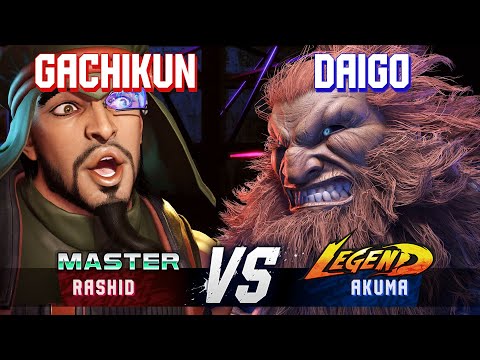 SF6 ▰ GACHIKUN (Rashid) vs DAIGO (Akuma) ▰ High Level Gameplay