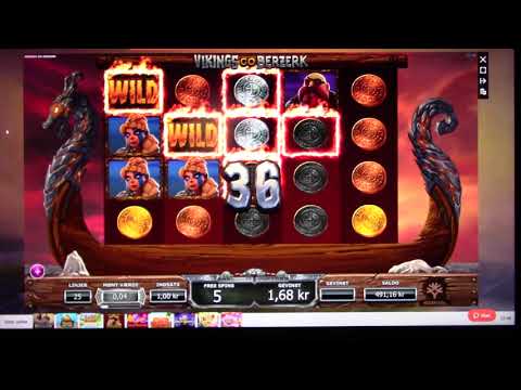 MongoTV_1686 - Mongo Slots - Del 4 - LeoVegas - VIKINGS go BERZERK - 0.04 Kr. Linje