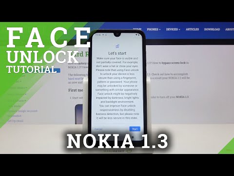 How to Set Up Face Unlock on NOKIA 1.3 – Add Face to NOKIA 1.3