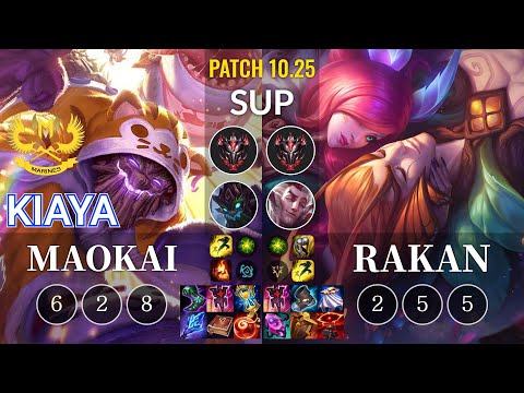 GAM Kiaya Maokai vs Rakan Sup - KR Patch 10.25
