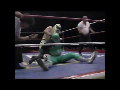 King Flash/Slayer/Aguila de Acero vs Reptil/Canalla/Star Tron (AAA February 5th, 1995)