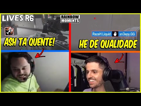 RAZAH DANDO TK NO SNEEPY, NESK ACABANDO COM OS CARAS E MAIS - MELHORES MOMENTOS LIVES R6