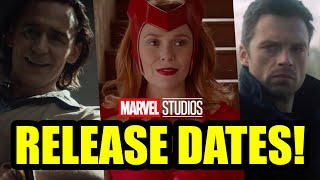 FALCON + WINTER SOLDIER WANDAVISION OFFICIAL RELEASE DATES ANNOUNCED for DISNEY PLUS MARVEL STUDIOS