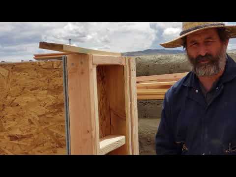 Building forms for rammed earth wall construction