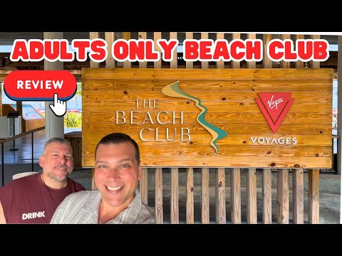 Adults Only Beach Club in Bimini! Virgin Voyages Full Review