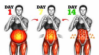 The REAL Fix for Sagging Belly Fat ➜ 30-Min Daily Standing Workout | Lose 3 INCHES in 2 Weeks