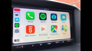 Kenwood DMX8019DABS unbox and wireless Apple CarPlay setup