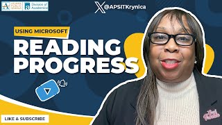 Using Microsoft Reading Progress