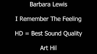 Barbara Lewis - I Remember The Feeling