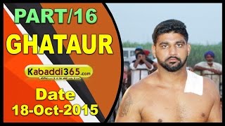 (13) Ghataur (Mohali) Kabaddi Tournament 18 Oct 2015