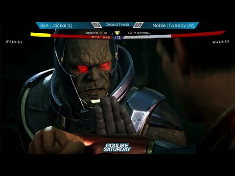 Godlike Saturday Midwest Monthly Injustice 2 Top 8 Grand Finals (BxA Jackal) vs (Noble Tweedy)