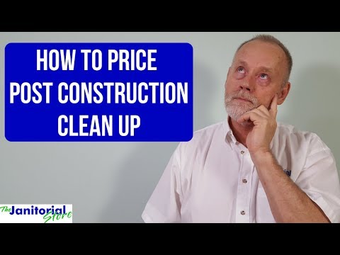 How to price a post construction cleaning for a commercial building