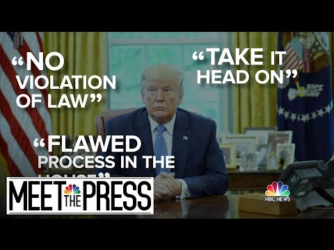 弾劾騒動の下で、党派的な暴動が議会を腐敗させる｜News｜Meet The Press｜NBC News (Under Impeachment Pomp, Partisan Rancor Corrodes Congress | Meet The Press | NBC News)