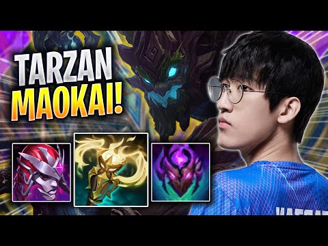 TARZAN IS SO CRAZY WITH MAOKAI! - LNG Tarzan Plays Maokai JUNGLE vs Lee Sin! | Season 2023
