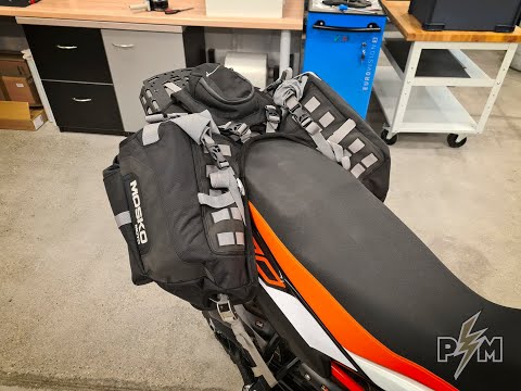 Perun moto KTM 790/890 Billet rack - Large and Mosko moto Reckless 40 v2