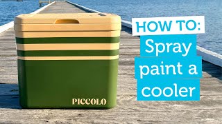 How To Spray Paint A Cooler
