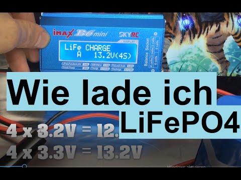 EREMIT 12V LiFePO4 richtig laden - Ladetips - mit Imax B6 mini