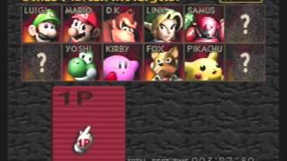 All characters in Super Smash Bros. (N64)
