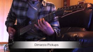 Video thumbnail for Ibanez S7420 - Stock Pickups vs Dimarzio Pickups by James O'Mullane