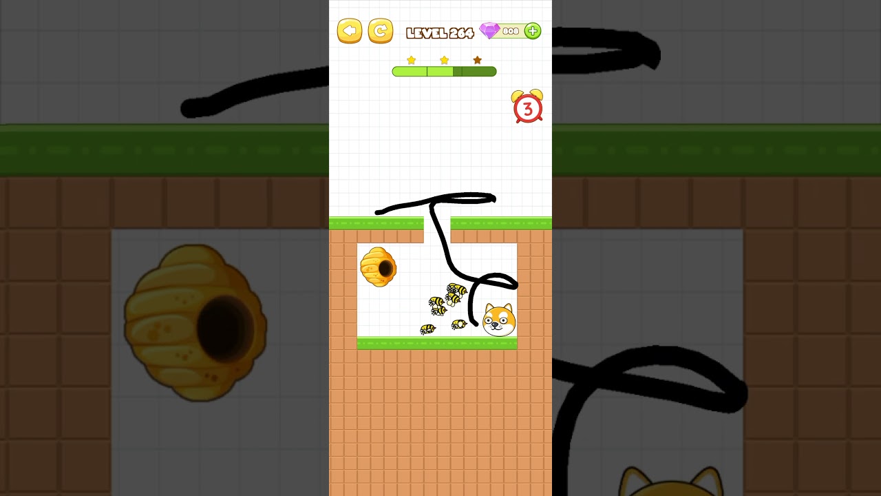 save the pet cat from bee viral game #trending #foryou #gaming #savedog #ytshort