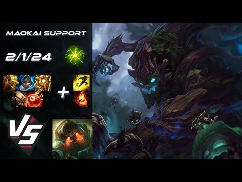 SUPPORT Maokai vs Nautilus - EU Challenger Patch 14.23
