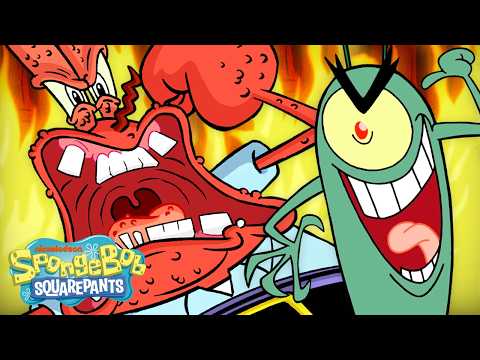 1 Hour of Mr. Krabs vs. Plankton! 💥 | @SpongeBobOfficial