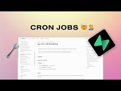 Cron Jobs with Postgres in Supabase
