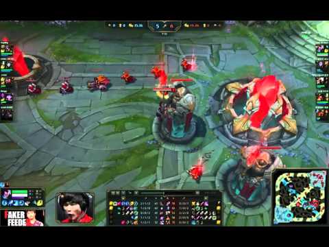 Faker Yasuo Mid vs Twisted Fate Faker Feeder ✔30