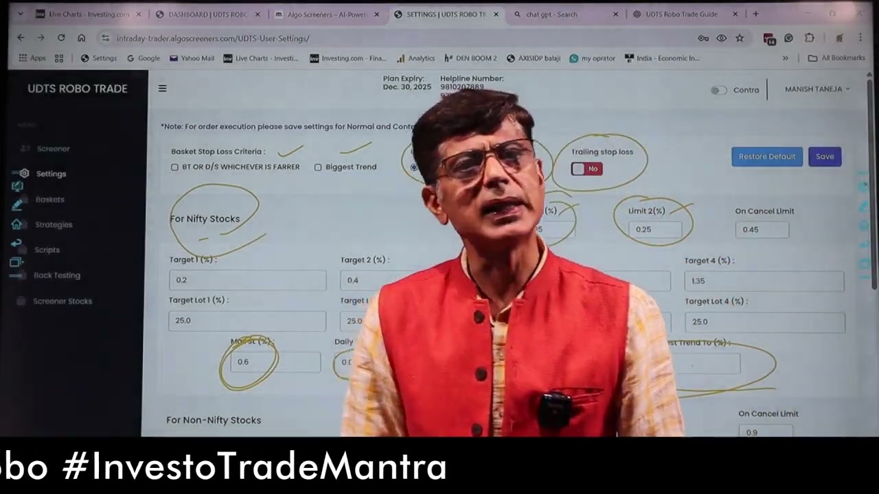 Part-4 ll Contra Trade : One-Time Setup for SL, Targets & Averaging – Maximize Intraday Wins!"