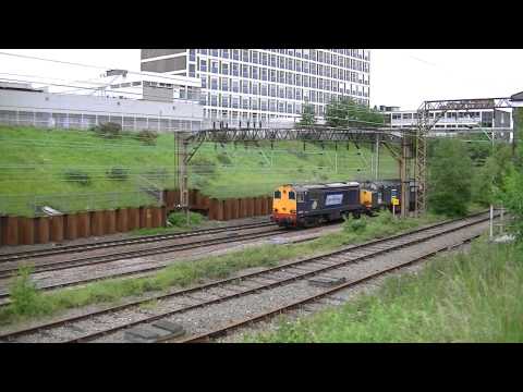 DRS 20309 & 37038 with Nuclear Flasks on the Crewe avoider