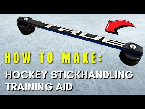 How to Make DIY Hockey Stickhandling Training Aid (SUPER EASY)