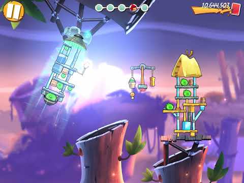 Angry birds 2: level 521 (Bamboo Forest/ Gravity Grove)