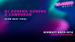 Download lagu DJ GORENG GORENG X CAMPURAN | SLOW BEAT VIRAL TIKTOK TERBARU 2022 MUSIC REMIX 8D mp3