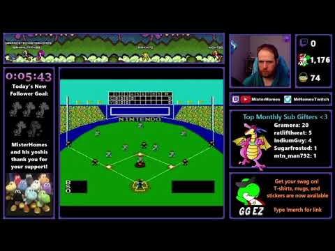 NES Baseball speedrun in 15:01!!! (current world record)