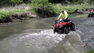 preview picture of video '2012 Arctic Cat 450 going deep.'