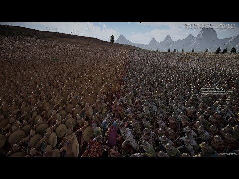 100,000 Spartans vs 1.6 Million Footmen Ultimate Epic Battle Simulator 2