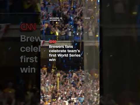 Brewers fans celebrate team’s first World Series win