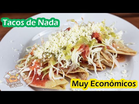 Tacos de Nada receta ECONÓMICA y RENDIDORA | Sazonando a mi Estilo