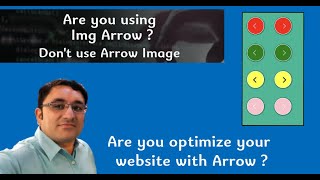 Arrow buttons with pure css no need image || why used images icon in html
