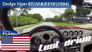 Dodge Viper RT/10 8.0 V10 (1994) - POV Test Drive in Florida, USA