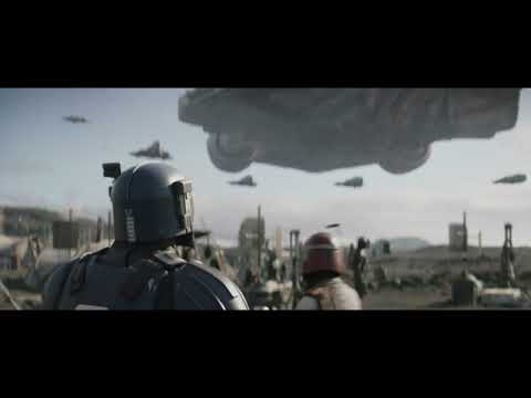 The Mandalorian - The Mandalorian fleet arrives at Nevarro (4K HDR)