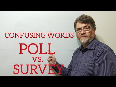 講師Nick P 課程(274) 民意調查和調查的區別 (Tutor Nick P Lesson (274) The Difference Between Poll and Survey)